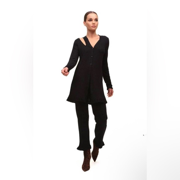 N:philanthropy sole cardigan in black size medium NWOT - Picture 1 of 8